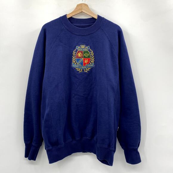Aimé Leon Dore ALD Crest Crewneck - Navy - Picture 3 of 8
